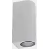 Image de LEDS-C4 Applique d'extérieur Eko Double, blanc, largeur 7 cm, aluminium