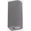 Image de Applique d'extérieur LEDS-C4 Eko Double, gris, largeur 7 cm, aluminium