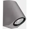Image de Applique d'extérieur LEDS-C4 Eko Inclined, gris, largeur 7 cm, aluminium