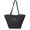 Image de GIOSEPPO Cabas en raphia couleur noir pour femme rialma