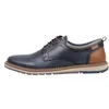 Image de Pikolinos Chaussures à Lacets en Cuir Berna pour Homme Color Blue