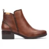 Image de Pikolinos pour femme. W6W-8950 Bottines en cuir Malaga marron (38), 3 à 5 cm, Fermeture éclair, Casuel