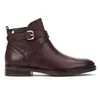 Image de Pikolinos Puertollano Bottines Plates Femme | Cuir | Fermeture Éclair | Marron