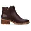 Image de Pikolinos Medina Bottines à Talon Femme | Cuir | Fermeture Éclair | Marron