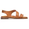 Image de Pikolinos Navia Sandales Plates Femme | Cuir | Élastique | Marron Clair