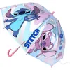 Image de Parapluie Cloche Lilo & Stitch - Imprimé Stitch et sa Copine Angel - Ouverture Manuelle - Fabriqué en 100% POE avec Structure en Fibre de Verre