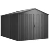 Image de Hoggar - Abri de Jardin métal Pioneer Y90   Structure autoportante - Portes renforcées - Serrure avec clé Incluse - Piliers en V - Plafond Robuste - Cabane extérieur 262x303x213cm   7,94m2