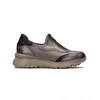 Image de Hispanitas pour femme. HI233032 Pantoufles polynésiennes en cuir Plomb (36), Plat, Fermeture éclair, Casuel, Gris