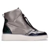Image de Hispanitas pour femme. CHI243654 Baskets en cuir Picual gris (37), Plat, Fermeture éclair, Casuel