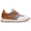 Image de Hispanitas pour femme. BHV253869 Baskets Kansas blanc (36), Cuir, Marron, 3 à 5 cm, Lacets, Casuel