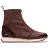 Image de Hispanitas pour femme. HI254354 Baskets en cuir Kansas marron (41), Plat, Fermeture éclair, Casuel