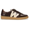 Image de Wonders pour femme. AP-2002 Baskets Nubia 02 marron (36), Cuir, Plat, 1 à 3 cm, Lacets, Casuel