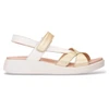 Image de Wonders pour femme. C-6552 Sandales croisées multicolores dorées (37), Cuir, Plat, Velcro, Casuel