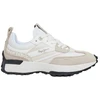 Image de Pepe Jeans pour femme. PLS60005 Lucky Print Leather Sneakers white (39), Cuir, Blanc, 1 à 3 cm, Lacets, Casuel