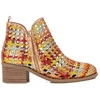Image de Xti pour femme. 14396302-NARANJA Bottines 143963 orange (37), Cuir, Tissu, 5 à 8 cm, Fermeture éclair, Casuel