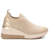 Image de Xti pour femme. 14371801-BEIGE Baskets 143718 beige (41), Tissu, 5 à 8 cm, Aucun, Casuel