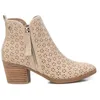 Image de REFRESH - Bottines Femme Beige - Chaussures confortables et polyvalentes - Mode décontractée - Modèle 17278401 (Taille40)