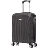 Image de RAYKONG Valise Cabine ABS 55x40x20cm (44L) - Petites valises de Voyage légères 20 Pouces - (RK03|Noir)