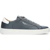 Image de Pepe Jeans London Joe Basic M Baskets en Cuir à Coupe régulière pour Hommes, Bleu délavé
