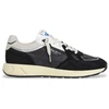 Image de Pepe Jeans pour homme. PMS60036 Marlon Divided leather trainers black (43), Noir, Plat, Cuir, Lacets, Casuel