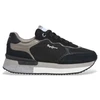 Image de Pepe Jeans pour femme. PLS600008 Rusper Glam Leather Sneakers black (41), Cuir, Noir, 3 à 5 cm, Lacets, Casuel