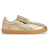 Image de Pepe Jeans pour femme. PLS000010 Golden Ball Metal Leather Sneakers (39), Cuir, Doré, Plat, Lacets, Casuel