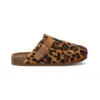Image de Xti pour femme. 14287106-LEOPARDO Sabots 142871 marron (39), Cuir, Plat, Aucun, Casuel, Imprimé animal