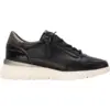 Image de Carmela pour femme. 16243001-NEGRO Baskets en cuir 162430 noir (36), 3 à 5 cm, Fermeture éclair, Casuel