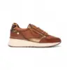 Image de Carmela pour femme. 16244202-CAMEL Baskets en cuir 162442 marron (36), 3 à 5 cm, Fermeture éclair, Casuel