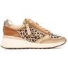 Image de Carmela pour femme. 16265301-BEIGE Baskets en cuir marron 162653 (35), 3 à 5 cm, Lacets, Casuel