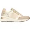 Image de Xti pour femme. 14422302-BEIGE Baskets 144223 beige (39), 1 à 3 cm, Fermeture éclair, Casuel