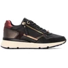 Image de Carmela pour femme. 16251702-NEGRO Baskets en cuir 162517 noir (40), Plat, Lacets, Casuel