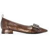 Image de Carmela pour femme. 16270902-TAUPE Chaussures en cuir 162709 marron (39), Plat, Aucun, Casuel