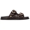 Image de Carmela pour femme. 16305804-MARRON Sandales en cuir 163058 marron (36), Plat, Aucun, Casuel