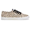 Image de Pepe Jeans pour femme. PLS300023 Baskets Brady Leo beiges (37), Tissu, Plat, Lacets, Casuel, Imprimé animal