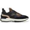 Image de Pepe Jeans pour femme. PLS600067 Baskets en cuir Lucky Fierce noires (36), 3 à 5 cm, Lacets, Casuel