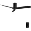 Image de Cecotec Ventilateur de Plafond avec Télécommande de 52" EnergySilence Aero 5400 Classic Black&Black. Moteur DC 40W, 3 Pales, 6 Vitesses, Minuterie jusqu'à 8h, Mode Hiver/Été