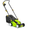 Image de FIELDMANN FZR 2025-E Tondeuse à gazon électrique à main, puissance absorbée 1300 W, largeur de prise 32 cm, bac de récupération en plastique 30 l avec indicateur de niveau