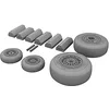 Image de Eduard Brassin 1:32 - F-4C/D/E/F/G Phantom II Wheels (Tamiya) - EDB632005