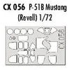 Image de Eduard Accessories cx056 Modélisme Accessoires P de 51B Mustang