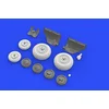 Image de (EDB648268) - * Eduard Brassin 1:48 - MIG-23Bn Wheels (Trumpeter)