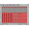 Image de Eduard Photoetch 1:32 Remove Before Flight Tags Steel