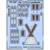 Image de (EDPFE887) - Eduard Photoetch Zoom 1:48 - He 111H-3 Seatbelts Steel