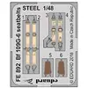 Image de Eduard Photoetch (Zoom) 1:48 - BF 109G-6 Seatbelts Steel
