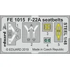 Image de (EDPFE1015) - Eduard Photetch (zoom) 1:48 - F-22A Seat Belts Steel