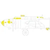 Image de EDUEX778 1/48 T-Face B-17F Autocollant de masque de peinture double face pour modèles HK