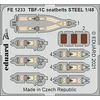 Image de EDUARD FE1233 TBF-1C SEATBELTS Steel (Academy) 1/48