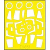 Image de EDUARD EX851 Mask F-104A/C TFACE Kinetic 1/48