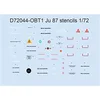Image de Eduard D72044 Accessoires: Ju 87 pochoirs pour Academy/AIRFIX/ITALERI/REVELL en 1:72