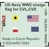 Image de EDUARD 3DL53014 Space US Navy WW2 Ensign Flag for CVL, CVE, CL & DD Space 1/350